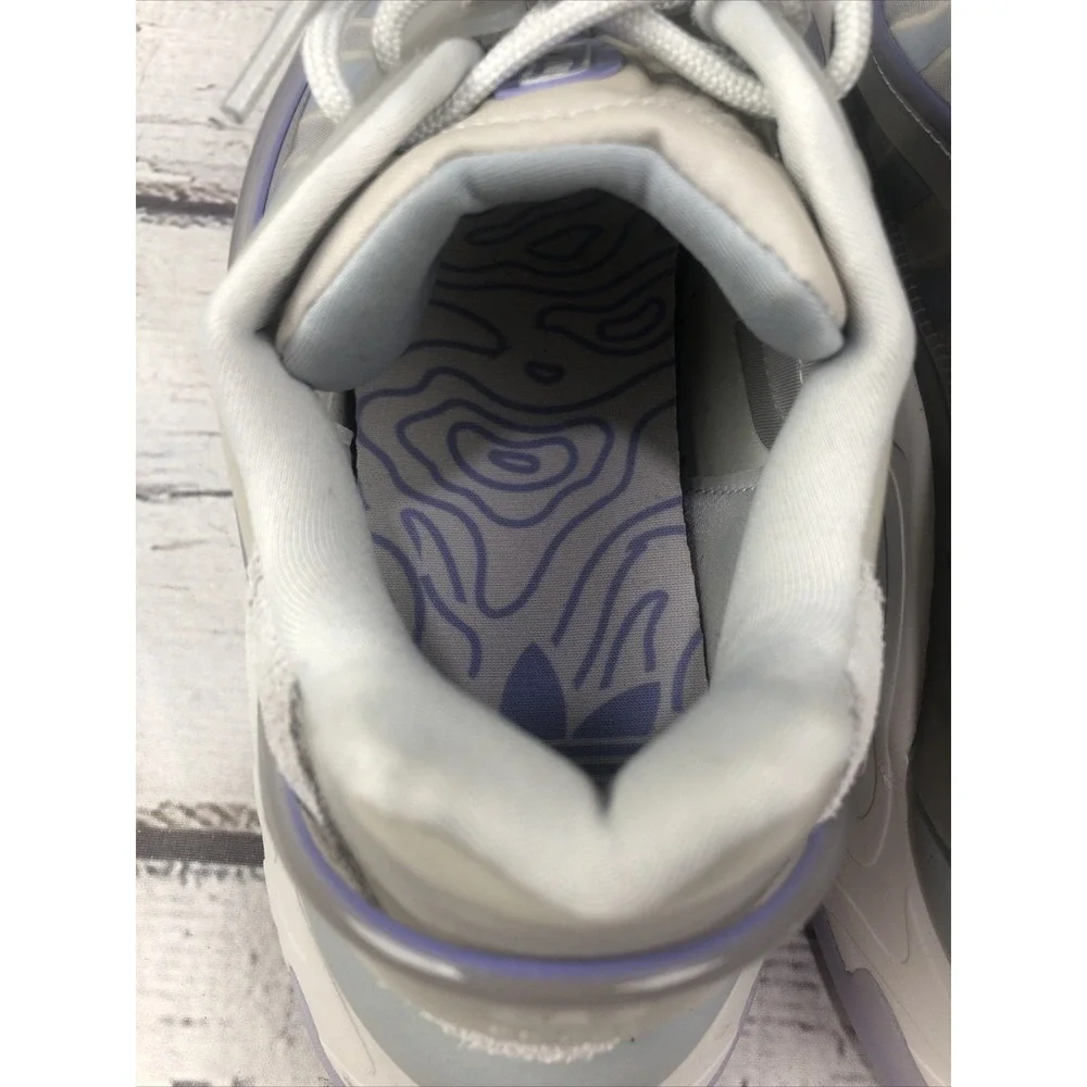 Adidas Men's ZX 22 Boost Sneakers, Gray/light Gray/purple Size 8 Medium Clean